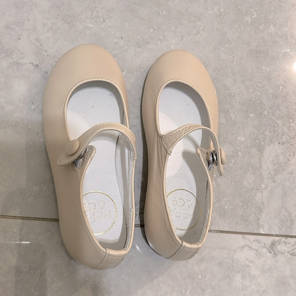Pepa London (previously Pepa & Co) Girl's Beige Leather Celebration Shoes